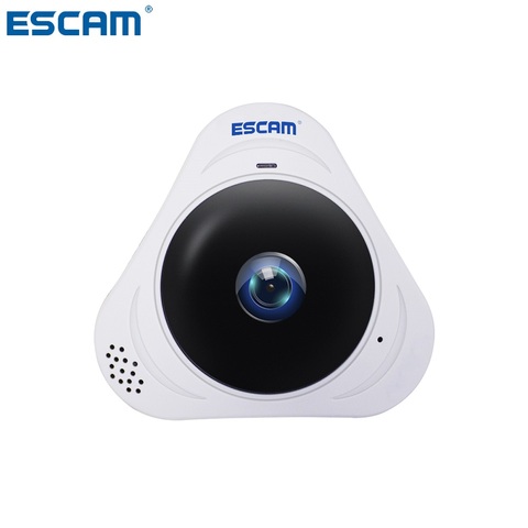 ESCAM Q8 HD 960P 1.3MP 360 Degree Panoramic Monitor Fisheye WIFI IR Infrared Camera With Two Way Audio/Motion Detector MAX 128G ► Photo 1/6