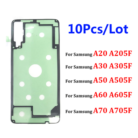 10Pcs/Lot, Back Battery Cover Door Sticker Adhesive Glue Tape For Samsung A20 A205F A30 A305F A50 A505F A60 A605F A70 A705F ► Photo 1/3