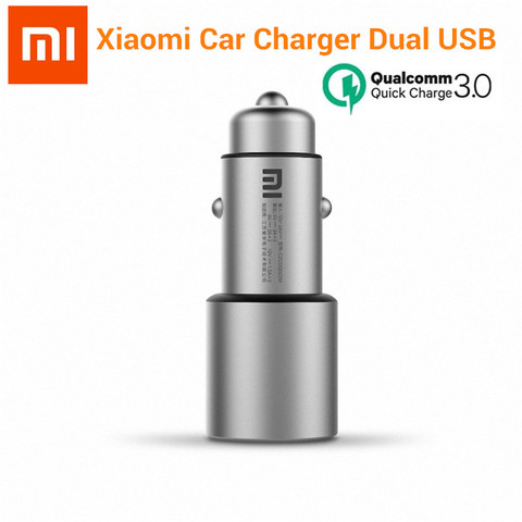 Original Xiaomi Car Charger QC 3.0 Dual USB Quick Charge 5V/3A 9V/2A Mi Car-Charger For Android For iPhone Mobile Phone ► Photo 1/6