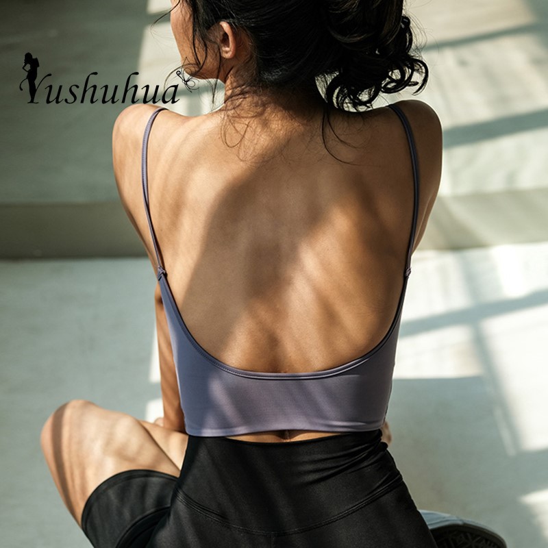 Zhangyunuo Sleeveless Sports Vest Sports Yoga Crop Tops Women Sexy