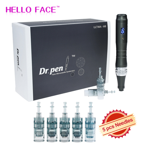 Dr pen Ultima M8 With 7 pcs Cartridges Wireless Derma Pen Skin Care Kit Microneedle Home Use Beauty Machine ► Photo 1/6