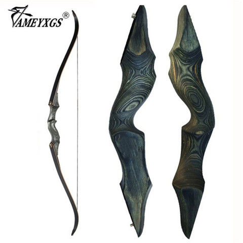 30-60bls 60 Inch Archery Black Hunter Recurve Bow LH/RH Glassfiber Sheet Lamination Process Takedown Bow for Hunting Shooting ► Photo 1/6