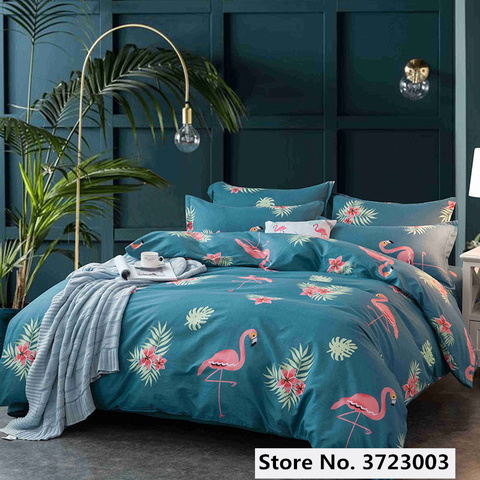 Flamingo Pattern Bedding Multi-size Sheet Duvet Cover Pillowcase Single Piece Bedding Single Person Double Quilt Cover ► Photo 1/6