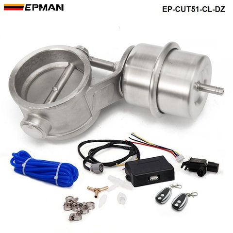 2'' 51mm Closed Vacuum Exhaust Cutout Valve with Wireless Remote Controller Set EP-CUT51-CL-DZ ► Photo 1/6