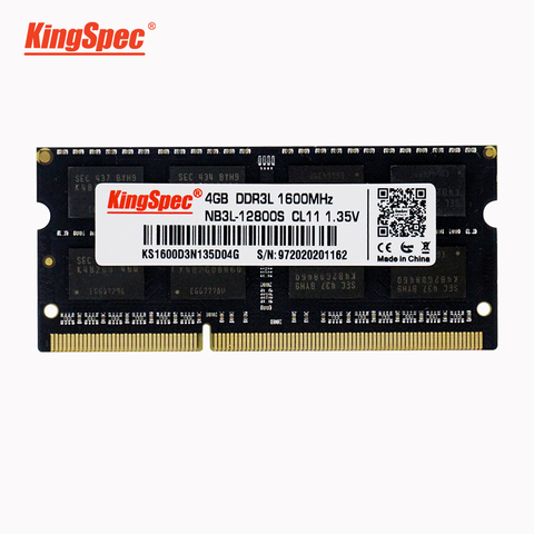 KingSpec ddr3 RAM Laptop meomry ddr3 4GB 8GB RAM Memoria Ram For Laptop ddr 3 1600MHz ram ddr3 4gb 8gb Notebook ► Photo 1/6