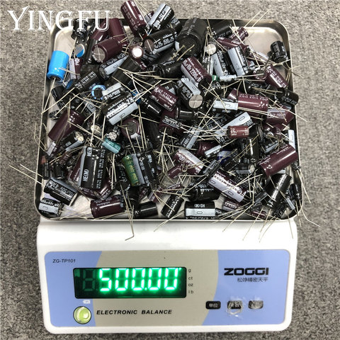 500gram/lot Mixed Electrolytic capacitor Sale For DIY lover Repair electronic component package Read before Order ► Photo 1/1