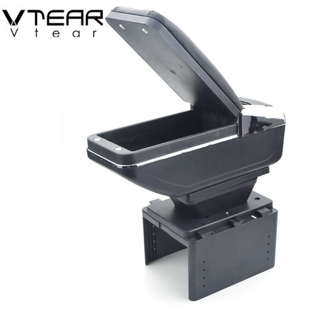 Vtear For kia spectra car armrest usb interface arm rest rise storage box interior leather center console decoration automobile ► Photo 1/1