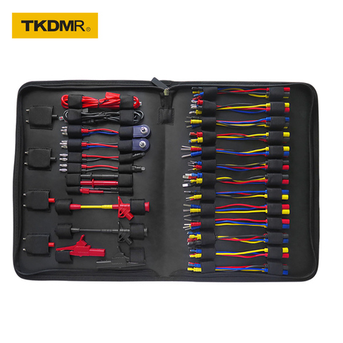 TKDMR 70pcs Whole Set Multimeter Test Lead Kits Set Essential Automotive Electronic Connectors Cables Hand Tool Tester ► Photo 1/6
