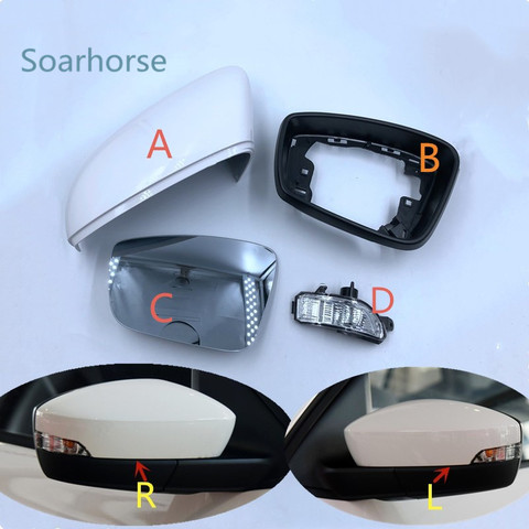 For Skoda Fabia Rapid RearView Mirror Cover Shell Side Mirror frame indicator Light Mirror Glass Lens ► Photo 1/5