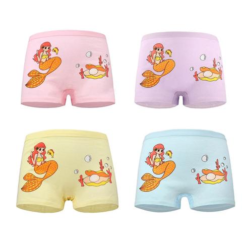 Buy Online 4 Pcs Lot Children Underwear Cotton Girls Panties Briefs New Clothing Cute Cat Cartoon Printed Baby Girl Underpants Kids Briefs Alitools