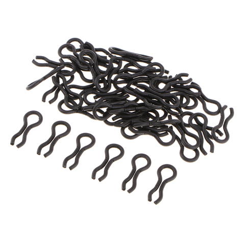 50pcs Stainless Steel Black Sinker Eyes Eyelets for Lead Weight Molds Fishing  Tools ► Photo 1/6