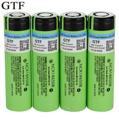 GTF 18650 New 3.7V 3400mAh Battery NCR18650B 18650 Lithium ion Rechargeable Battery For Flashlight batteries Drop Shipping ► Photo 1/6