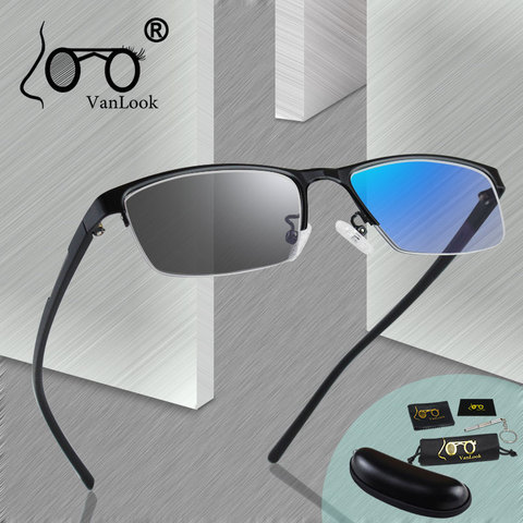 Photochromic Myopia Glasses Chameleon Lens  Sunglasses Men Women Computer Eyeglasses Optical Spectacle--50-75-125 ► Photo 1/6