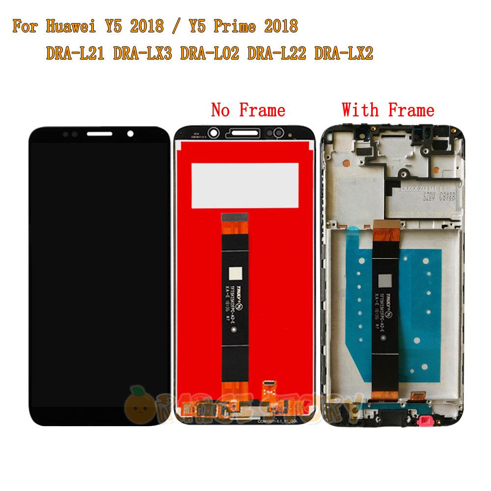 Price History Review On 5 45 For Huawei Y5 Prime 2018 Dra Lx2 Full Lcd Display Touch Screen Sensor Glass Frame For Y5 2018 Dra L21 Dra L01 Lcd Screen Aliexpress Seller Orange
