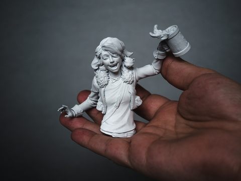 [tusk model]resin figure 1:10  resin bust model kits unpainted miniatures D1014T03 ► Photo 1/1