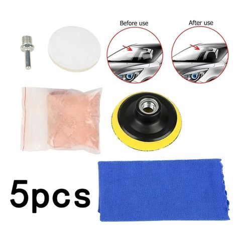 20Pcs/Set Watch Glass Polishing Kit Cerium Oxide Powder And Wheel 50mm  Backing Polishing Pad For Glass Cleaning Scratch Removal