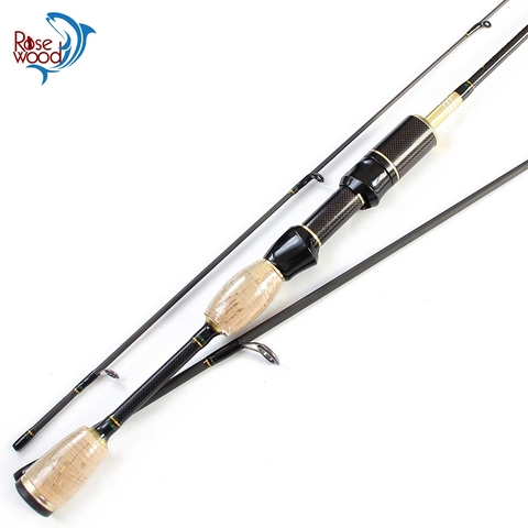 RoseWood New Model 1.8M High Quality Carbon Fishing Trout Rod 3 Sections Ultra Light Rod UL Power Tips Cork Handle ► Photo 1/6