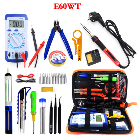 Professional Soldering iron LED Digital Adjustable Electric Solder Iron 60W Constant temperature CXG E90W E110W E60WT Toolkit ► Photo 1/6