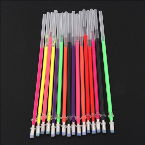 High quality 10pcs Color Ink Refill Gel Pen bullet  Nib cartridge School Student office stationery  gel pen set ► Photo 1/6