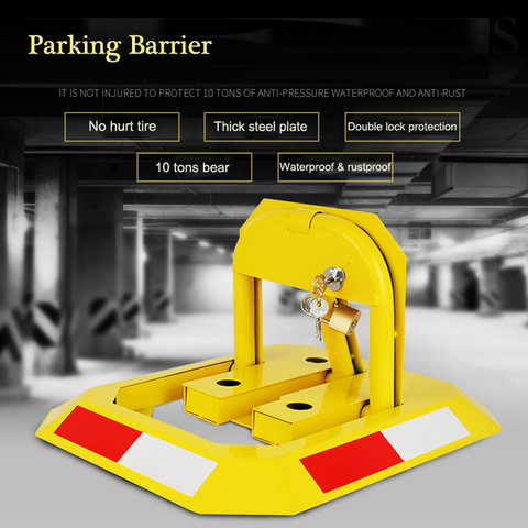 6kg Double lock Manual parking barrier Parking Lock / hand operated No parking Lok bollard post ► Photo 1/1