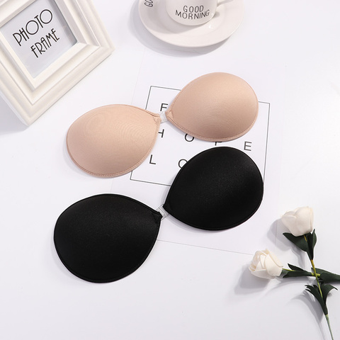 Sexy Women Invisible Push Up Bra Self-Adhesive Silicone Bust Front