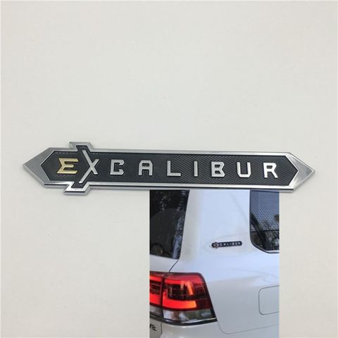 For Toyota Land Cruiser 200 EXCALIBUR Rear Trunk Tail Emblem Side Fender Logo Nameplate Auto Stickers ► Photo 1/5