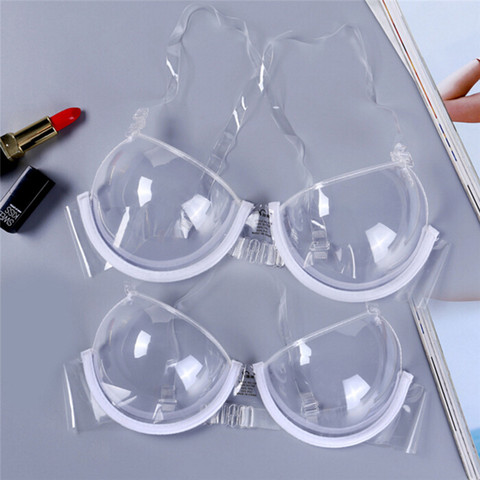 3/4 Cup Transparent Clear Push Up Bra Ultra-thin Strap Invisible Bras Underwear New Sexy Women ► Photo 1/6