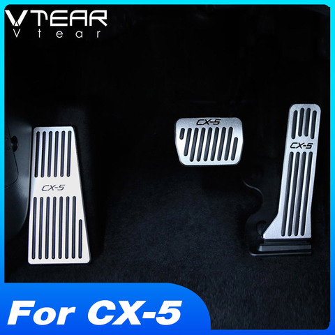 Vtear For Mazda CX5 CX-5 Accessories Car Accelerator Footrest brake pedal Aluminum auto pedal pads Interior Refit 2017 2022 ► Photo 1/6
