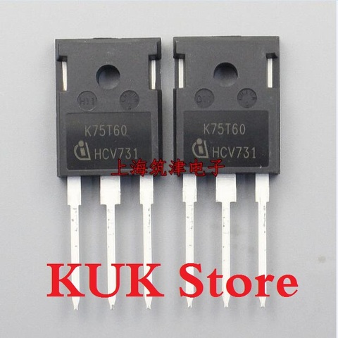 Original 100% NEW K75T60 IKW75N60T 600V 75A IGBT TO-247 10PCS/LOT ► Photo 1/1