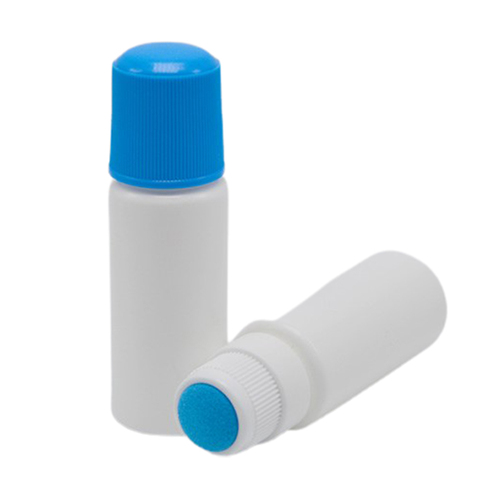 Soreness liquid bottle with sponge applicator, 30ML white medicine liquid bottle with blue sponge head ► Photo 1/6