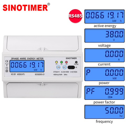 alitools 380v modbus wattmeter 400v