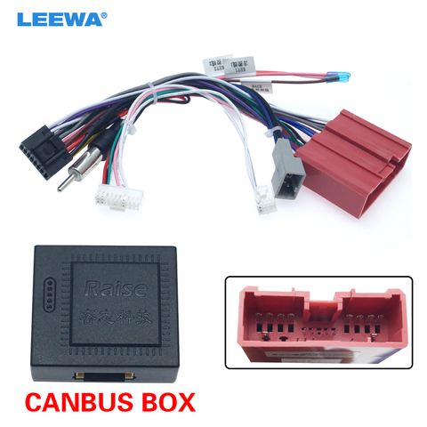 LEEWA 16pin Car Media Player Power Cable 16 PIN Adapter for Android Mazda 3/5/7/8/CX-7 with Canbus Box Radio Wiring Harness ► Photo 1/6