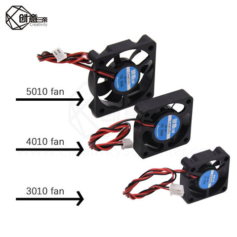 3D Pinter Parts 3010/4010/5010 Fan 12V 5V 24V 2Pin DC Cooler Small Cooling Fan DIY Reprap For j-head hotend ► Photo 1/6