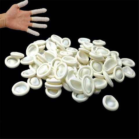 BRIDAY New Arrival 20/50pcs Natural Rubber Gloves Finger Cots Latex Fingertip Protective Disposable silicone gloves ► Photo 1/2
