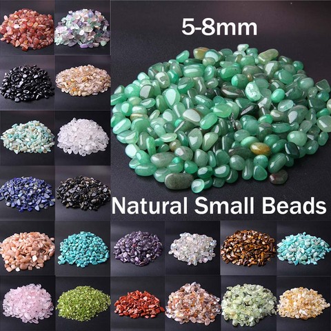 Natural Stone Beads Colorful 5-8MM 20 50 100G Mixed Gravel Chip Beads Irregular Energy Gem Stone For Fish Tank Bonsai Decoration ► Photo 1/6