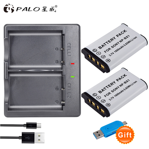 NP-BX1 battery For Sony battery charger for sony np-bx1 np bx1 battery pack NP-BX1 HDR-AS200v AS15 AS100V DSC-RX100 X1000V WX350 ► Photo 1/6