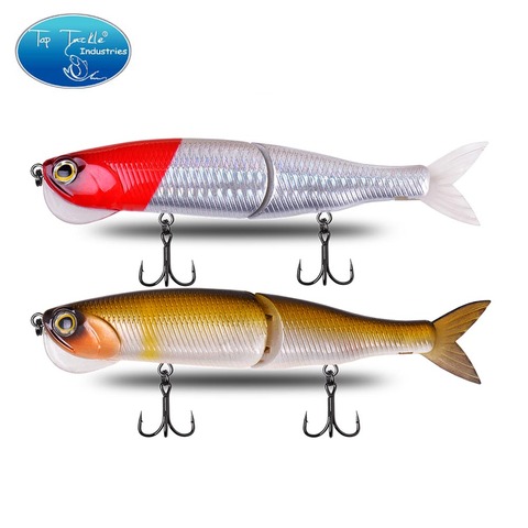 CF Lure 140mm 29g 2-Segements Jointed Bait SwimBaits Crystal Mouth with Soft Tail Bass Fishing Lure ► Photo 1/3