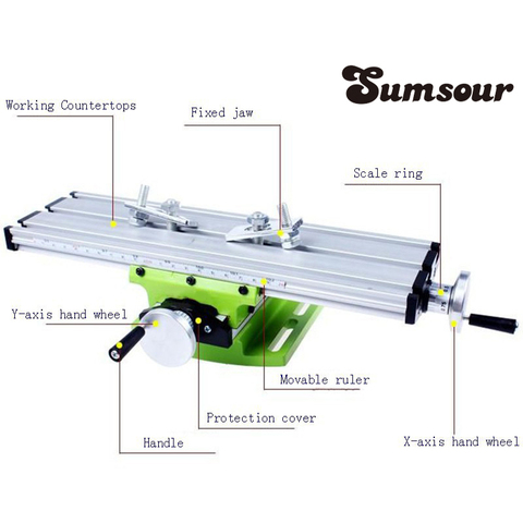 Mini Multifunctional Cross Working Table For Drilling Milling Machine Bench Vise Mechanic Tools ► Photo 1/6