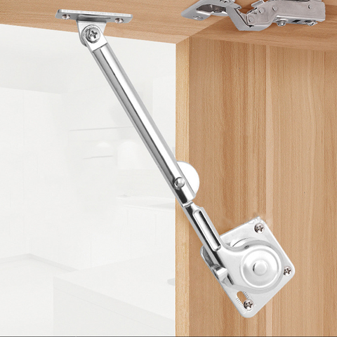 2pc High quality hydraulic rod Heavy support Furniture Hinge 180 degree  Free stop lift for Tatami cupboard drawer door hardware ► Photo 1/1