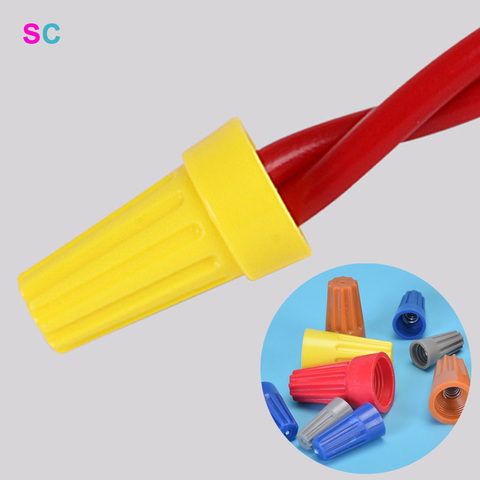 10pcs/20pcs Fast Connector Spring Cap Crimp End Terminal AWG24-7 Insulated Electrical Insert Splice Rotating Wire Connection ► Photo 1/6