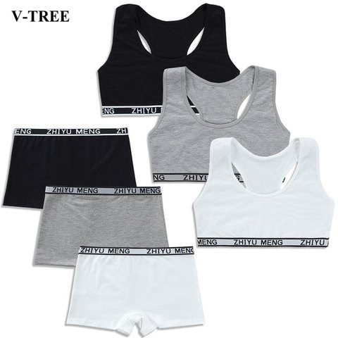 Bras Underwear Teenagers, Sports Underwear Set, Cotton Gym Underwear