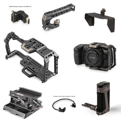 Tilta BMPCC 4K 6K Cage Full Cage Half cage SSD Drive Holder Top Handle Baseplate Sunhood for BlackMagic BMPCC 4K 6K Accessories ► Photo 1/6