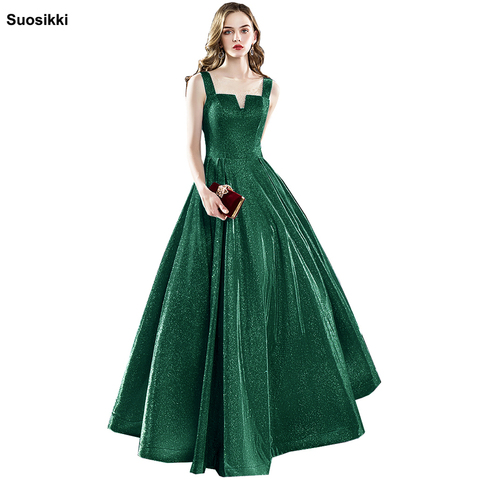 Suosikki 2022 New Personality Evening Dress vestido de festa Sexy Black Long Sequin prom gowns Formal Party dress ► Photo 1/6