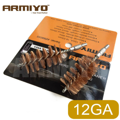 Armiyo 12GA 18.5mm Shot Gun Bore Brush Cleaner Tactical Hunting Shooting One-piece Barrel Cleaning Kit Screw Thread 8-32 ► Photo 1/6