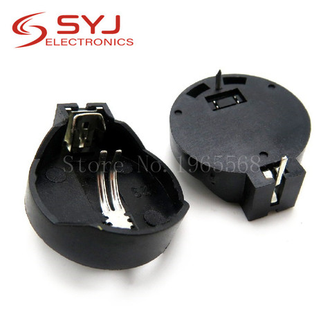 10pcs/lot Black Round Button Battery Holder Case for CR2032 2016 2025 In Stock ► Photo 1/1
