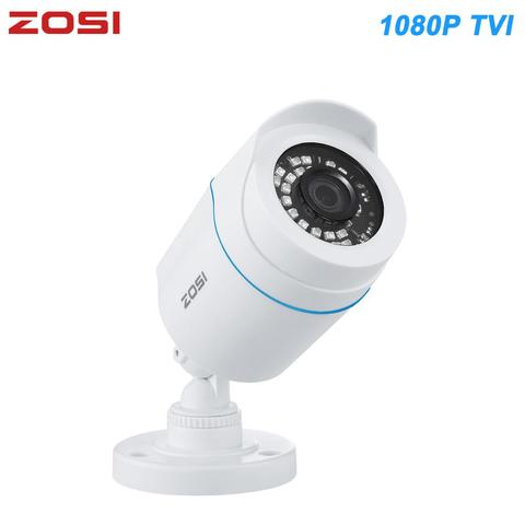 ZOSI 1080P 2MP H.265 TVI CCTV Video Home Security Nightvision Waterproof Bullet Camera for Surveillance System DVR Kits videcam ► Photo 1/6