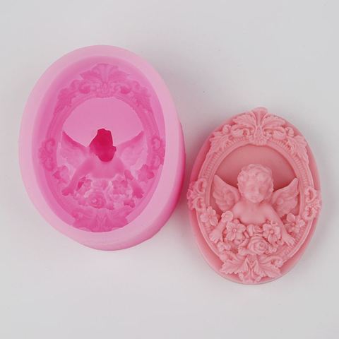 DIY Handmade Angel Shape Soap Mold Soap Making Silicone Molds Cake Decorative Tool ► Photo 1/4