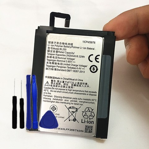 S1c50 S1a40 BL250 2420mAh battery Batterie for Lenovo VIBE S1 S1c50 S1a40 s1 a40 Battery + Tools ► Photo 1/1