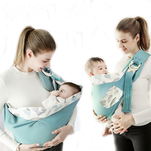 Baby Wrap Newborn Sling Dual Use Infant Nursing Cover Carrier Mesh Fabric Breastfeeding Carriers Up To 130 Lbs (0-36M) ► Photo 1/6