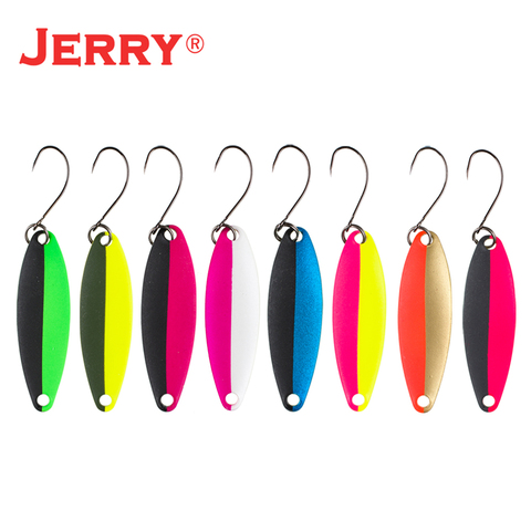 Jerry Virgo 3.3g 5g artificial fishing lures lightweight trolling spoons kit set trout perch metal spinner bait ► Photo 1/5